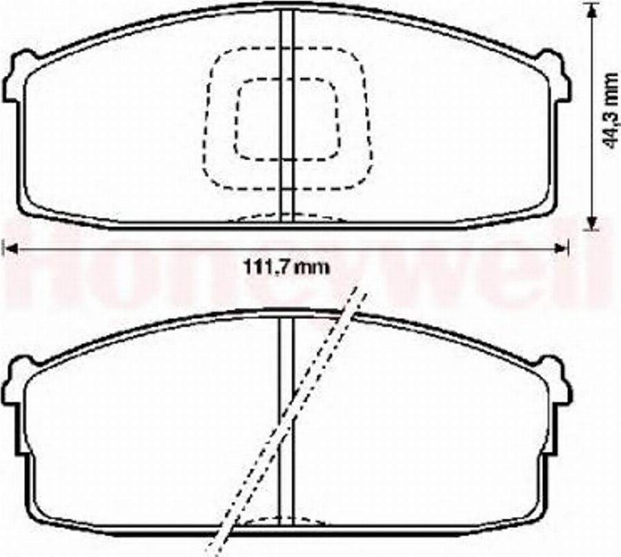 BENDIX 572232B - Bremsbelagsatz, Scheibenbremse alexcarstop-ersatzteile.com