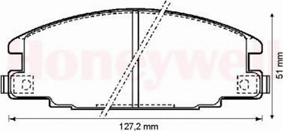 BENDIX 572271B - Bremsbelagsatz, Scheibenbremse alexcarstop-ersatzteile.com