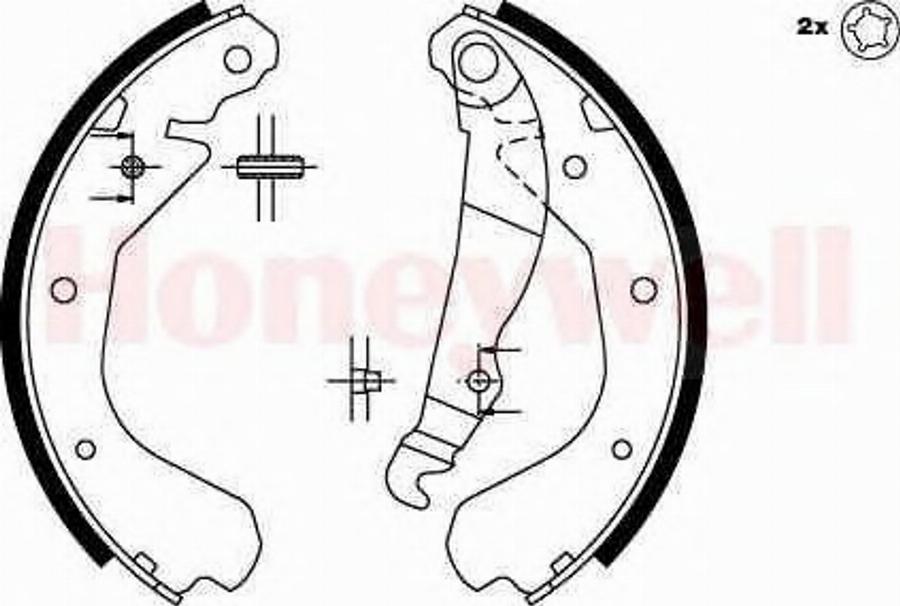 BENDIX 361417 B - Bremsbackensatz alexcarstop-ersatzteile.com