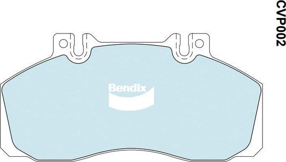 Bendix-AU CVP002 PT - Bremsbelagsatz, Scheibenbremse alexcarstop-ersatzteile.com