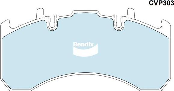 Bendix-AU CVP303PTHD - Bremsbelagsatz, Scheibenbremse alexcarstop-ersatzteile.com