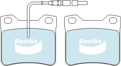 Bendix-AU DB1988 HD - Bremsbelagsatz, Scheibenbremse alexcarstop-ersatzteile.com