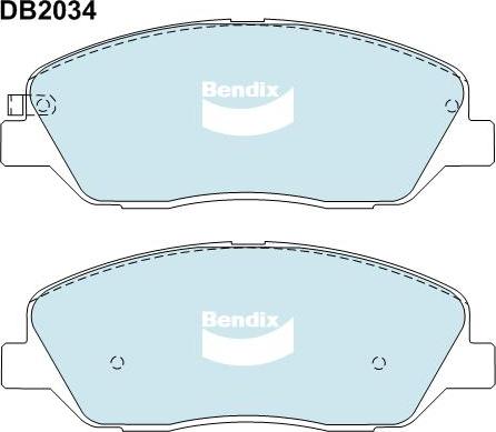 Bendix-AU DB2034 GCT - Bremsbelagsatz, Scheibenbremse alexcarstop-ersatzteile.com