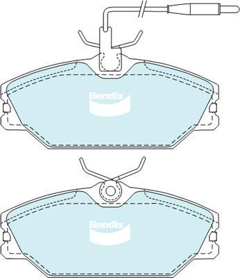 Bendix-AU DB2027 HD - Bremsbelagsatz, Scheibenbremse alexcarstop-ersatzteile.com