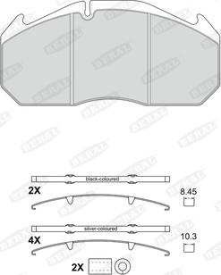 Jurid 2905304230 - Bremsbelagsatz, Scheibenbremse alexcarstop-ersatzteile.com