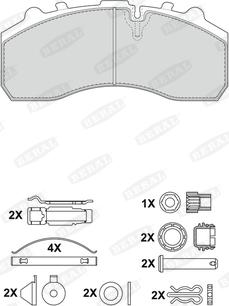 Beral 2917930004145694 - Bremsbelagsatz, Scheibenbremse alexcarstop-ersatzteile.com