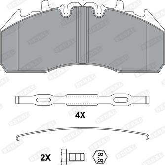 DT Spare Parts 4057795689909 - Bremsbelagsatz, Scheibenbremse alexcarstop-ersatzteile.com