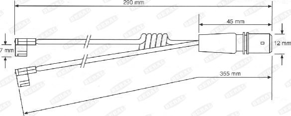 Beral UAI117 - Warnkontakt, Bremsbelagverschleiß alexcarstop-ersatzteile.com