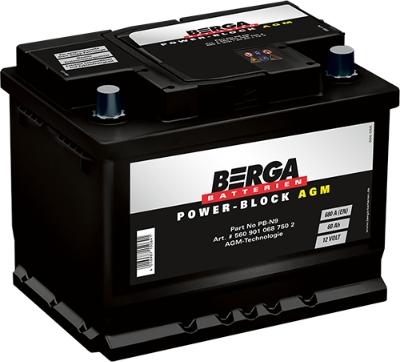 BERGA 5609010687502 - Starterbatterie alexcarstop-ersatzteile.com