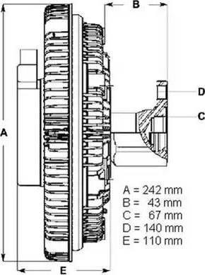 BorgWarner (BERU) LK055 - Kupplung, Kühlerlüfter alexcarstop-ersatzteile.com