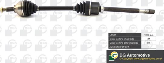 BGA DS9529R - Antriebswelle alexcarstop-ersatzteile.com