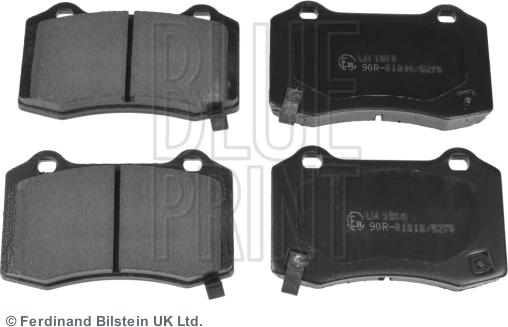 Blue Print ADA104206 - Bremsbelagsatz, Scheibenbremse alexcarstop-ersatzteile.com