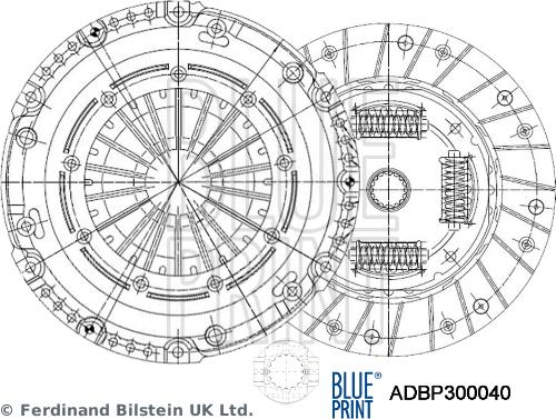 Blue Print ADBP300040 - Kupplungssatz alexcarstop-ersatzteile.com