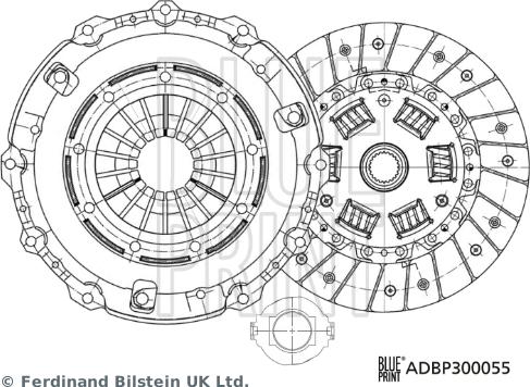 Blue Print ADBP300055 - Kupplungssatz alexcarstop-ersatzteile.com