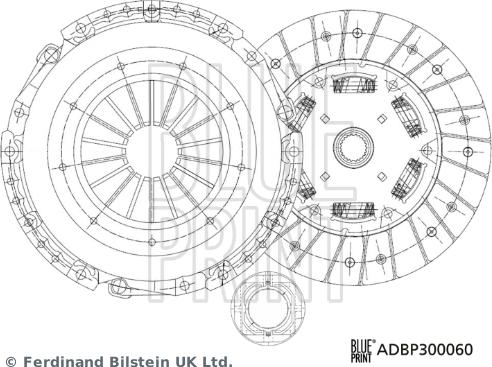 Blue Print ADBP300060 - Kupplungssatz alexcarstop-ersatzteile.com