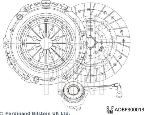 Blue Print ADBP300013 - Kupplungssatz alexcarstop-ersatzteile.com