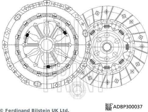 Blue Print ADBP300037 - Kupplungssatz alexcarstop-ersatzteile.com