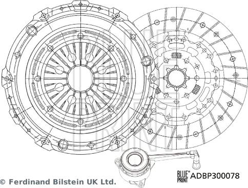 Blue Print ADBP300078 - Kupplungssatz alexcarstop-ersatzteile.com