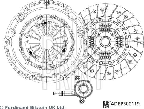 Blue Print ADBP300119 - Kupplungssatz alexcarstop-ersatzteile.com