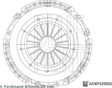 Blue Print ADBP320002 - Kupplungsdruckplatte alexcarstop-ersatzteile.com