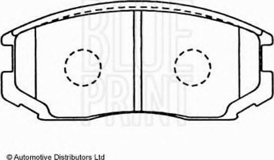 Blue Print ADD64222 - Bremsbelagsatz, Scheibenbremse alexcarstop-ersatzteile.com