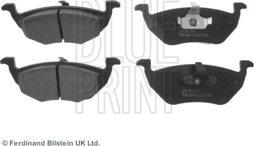 Blue Print ADF124204 - Bremsbelagsatz, Scheibenbremse alexcarstop-ersatzteile.com