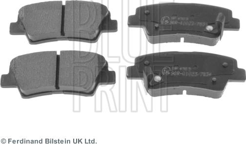 Blue Print ADG042100 - Bremsbelagsatz, Scheibenbremse alexcarstop-ersatzteile.com