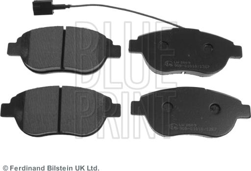 Blue Print ADL144202 - Bremsbelagsatz, Scheibenbremse alexcarstop-ersatzteile.com