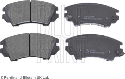 Blue Print ADW194202 - Bremsbelagsatz, Scheibenbremse alexcarstop-ersatzteile.com