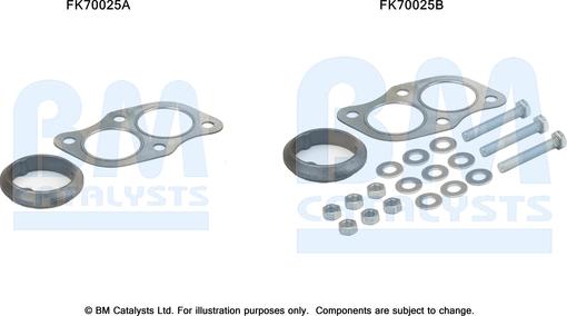 BM Catalysts FK70025 - Montagesatz, Abgasrohr alexcarstop-ersatzteile.com