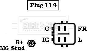 Borg & Beck BBA2534 - Generator alexcarstop-ersatzteile.com