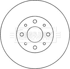 Borg & Beck BBD4055 - Bremsscheibe alexcarstop-ersatzteile.com