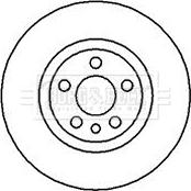 Borg & Beck BBD5095 - Bremsscheibe alexcarstop-ersatzteile.com