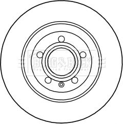 Borg & Beck BBD5193 - Bremsscheibe alexcarstop-ersatzteile.com