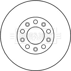 Borg & Beck BBD5205 - Bremsscheibe alexcarstop-ersatzteile.com