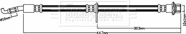 Borg & Beck BBH8236 - Bremsschlauch alexcarstop-ersatzteile.com