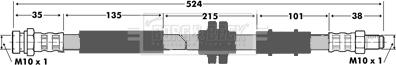 Borg & Beck BBH7374 - Bremsschlauch alexcarstop-ersatzteile.com