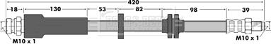 Borg & Beck BBH7375 - Bremsschlauch alexcarstop-ersatzteile.com