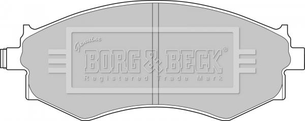 Borg & Beck BBP1494 - Bremsbelagsatz, Scheibenbremse alexcarstop-ersatzteile.com