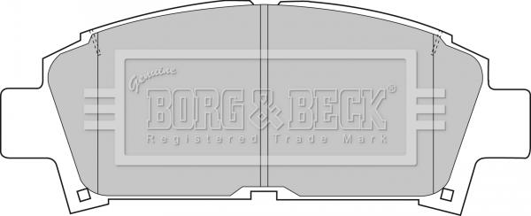 Borg & Beck BBP1440 - Bremsbelagsatz, Scheibenbremse alexcarstop-ersatzteile.com