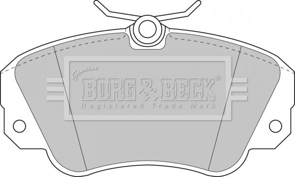 Borg & Beck BBP1448 - Bremsbelagsatz, Scheibenbremse alexcarstop-ersatzteile.com