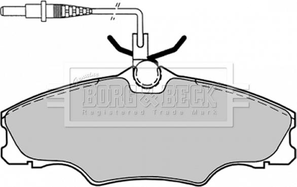 Borg & Beck BBP1459 - Bremsbelagsatz, Scheibenbremse alexcarstop-ersatzteile.com