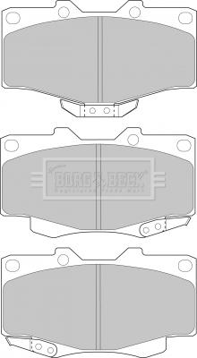 Borg & Beck BBP1469 - Bremsbelagsatz, Scheibenbremse alexcarstop-ersatzteile.com