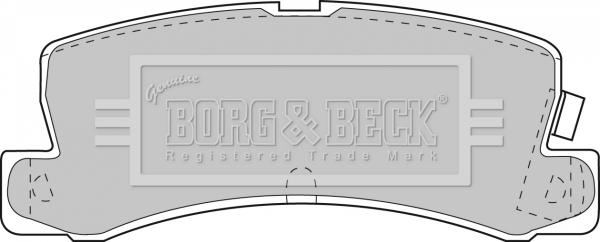 Borg & Beck BBP1405 - Bremsbelagsatz, Scheibenbremse alexcarstop-ersatzteile.com