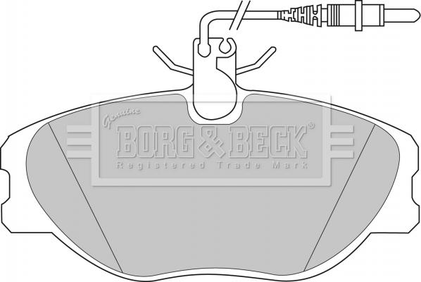 Borg & Beck BBP1438 - Bremsbelagsatz, Scheibenbremse alexcarstop-ersatzteile.com