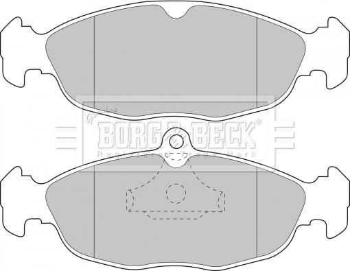 Borg & Beck BBP1424 - Bremsbelagsatz, Scheibenbremse alexcarstop-ersatzteile.com