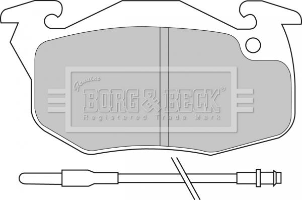 Borg & Beck BBP1425 - Bremsbelagsatz, Scheibenbremse alexcarstop-ersatzteile.com