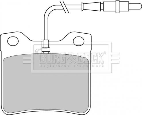 Borg & Beck BBP1421 - Bremsbelagsatz, Scheibenbremse alexcarstop-ersatzteile.com