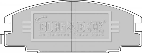 Borg & Beck BBP1476 - Bremsbelagsatz, Scheibenbremse alexcarstop-ersatzteile.com