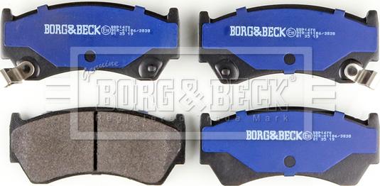 Borg & Beck BBP1470 - Bremsbelagsatz, Scheibenbremse alexcarstop-ersatzteile.com